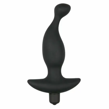 Sinner Gear Black Silicone Prostate Massager with Vibration Function