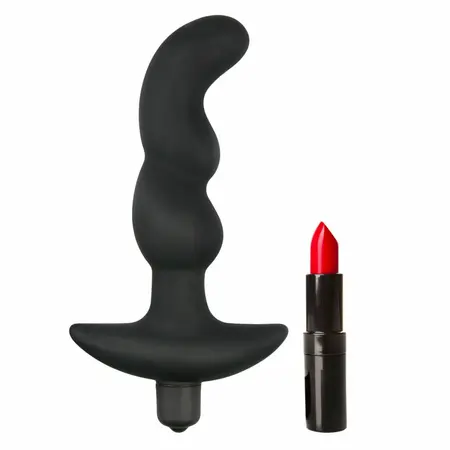 EasyToys Silikonski Prostate Masažer Crni Ergonomski Dizajn