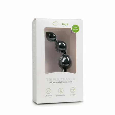 EasyToys Silikonski Prostate Model sa Rastućim Kuglicama, Crni, 20 cm