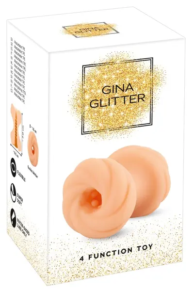 Gina Glitter 4u1 višenamenski intimni sistem, providni, 7 cm