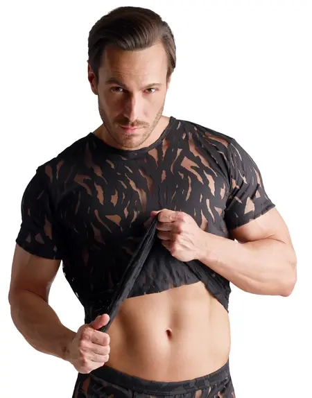 Svenjoyment M. Shirt XL crna muška majica kratkih rukava sa burnout efektom