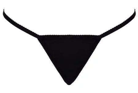 Cottelli LINGERIE crne podesive tange sa svetlucavim cirkonima S L