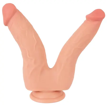 Nature Skin savitljivi dupli penetrator sa pokretnom kožom TPE 20/19cm