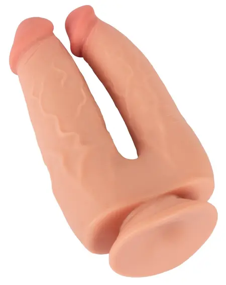 Nature Skin savitljivi dupli penetrator sa pokretnom kožom TPE 20/19cm