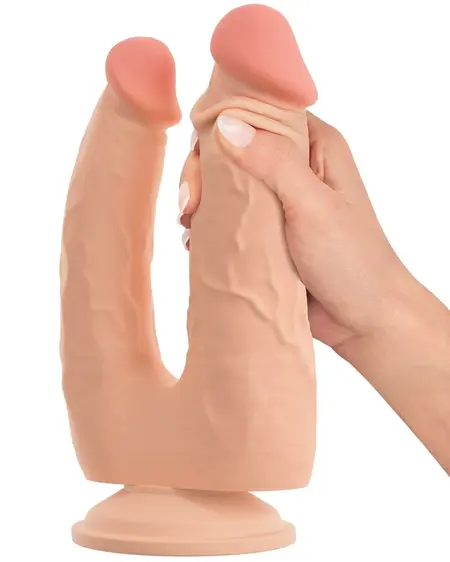 Nature Skin savitljivi dupli penetrator sa pokretnom kožom TPE 20/19cm