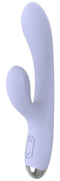 beau coeur Rivano zakrivljeni rabbit vibrator, dva motora, mekani silikon, 20.4 cm