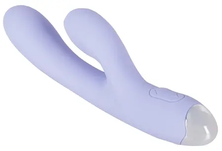 beau coeur Rivano zakrivljeni rabbit vibrator, dva motora, mekani silikon, 20.4 cm