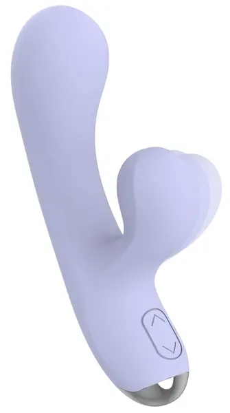 beau coeur Rivano zakrivljeni rabbit vibrator, dva motora, mekani silikon, 20.4 cm