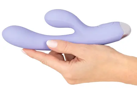 beau coeur Rivano zakrivljeni rabbit vibrator, dva motora, mekani silikon, 20.4 cm