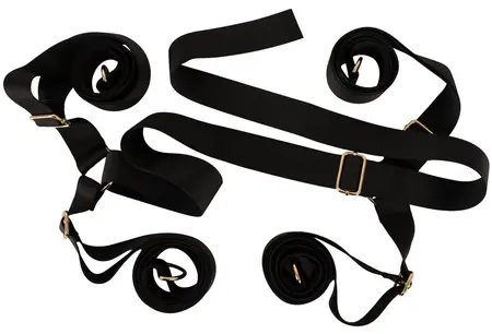 Bad Kitty set za vezivanje ispod kreveta crno crveni podesivi set od 6 delova