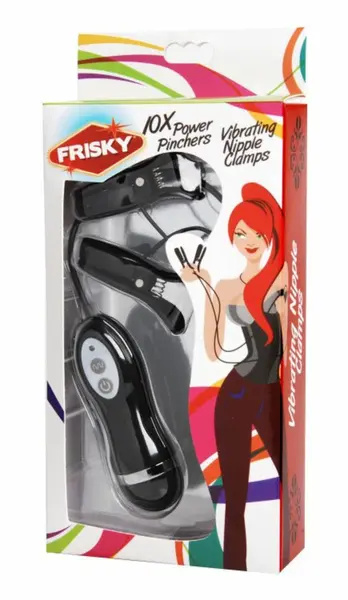 XR Brands Power Pinchers Adjustable Vibrating Clamp System Black