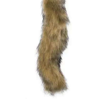 EasyToys Aluminijumski lisičji rep čep Srebrni veštačko krzno 40cm
