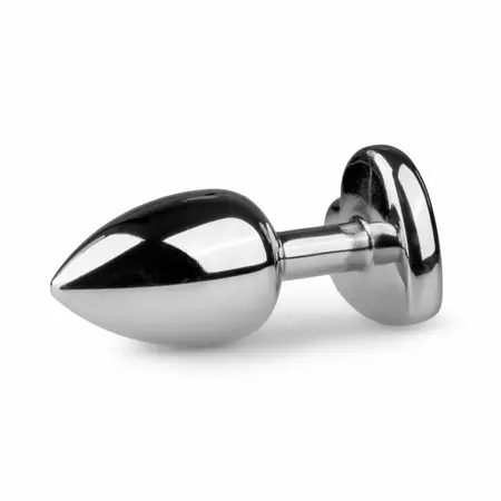 EasyToys Aluminijumski čep Srčani kristal Srednji Srebrni Elegantan dizajn