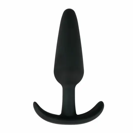 EasyToys Silikonski intimni čep L Crni - Ergonomski fleksibilan dizajn