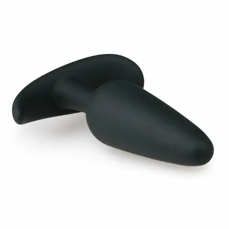 EasyToys Silikonski intimni čep L Crni - Ergonomski fleksibilan dizajn