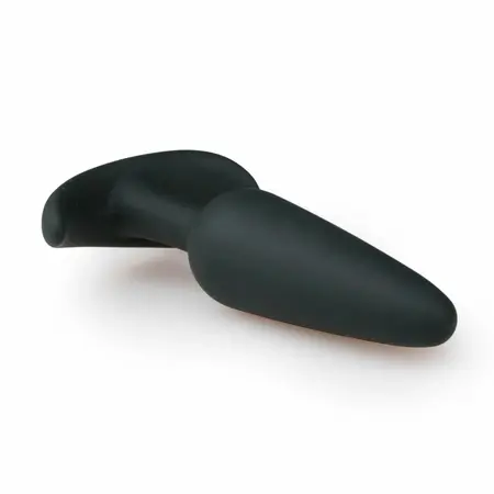 EasyToys Silikonski čep M - Fleksibilan anatomski intimni aksesoar, Crni