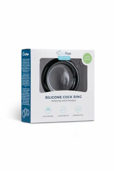 EasyToys Silicone Support Ring Black Large - Flexible & Durable Design