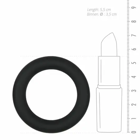 EasyToys Silicone Ring Black Medium - Flexible Comfort System
