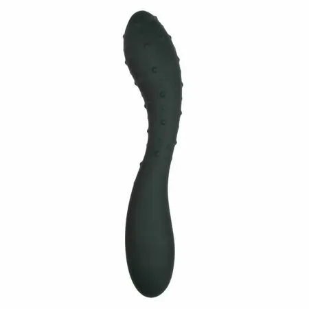 Sinner Gear Zakrivljeni silikonski model sa stimulativnom površinom Crni 20cm