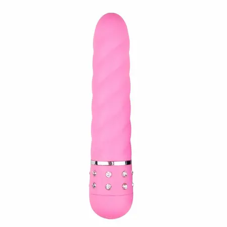 Love Diamond Pink Multi-Teksturni intimni uređaj - Kompaktna veličina