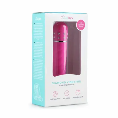 Love Diamond Pink Multi-Teksturni intimni uređaj - Kompaktna veličina