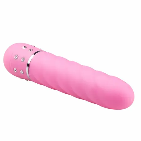 Love Diamond Pink Multi-Teksturni intimni uređaj - Kompaktna veličina