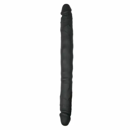 EasyToys Silikonski dvojni fleksibilni intimni igrač 45 cm Crni