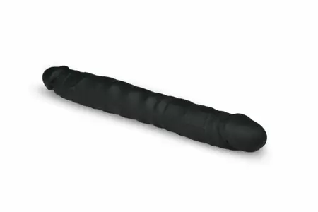EasyToys Silikonski dvojni fleksibilni intimni igrač 45 cm Crni