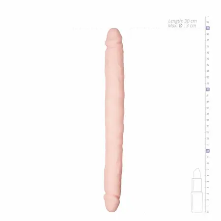 EasyToys Silikonski dvojni fleksibilni intimni uređaj 45 cm Crni