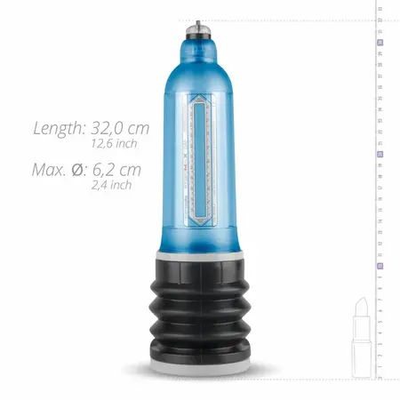 Bathmate Hydromax 9 Blue Premium Hydro-Technology Vacuum Pump 27.9cm