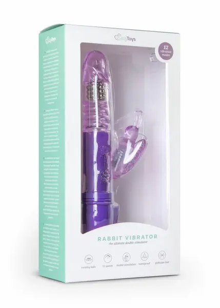 Easytoys Vibe Purple Leptir VišeBrzinski Silikonski Vibrator Vodootporan