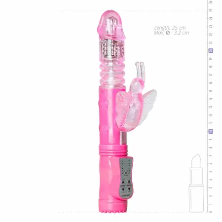Easytoys Pink Leptir Vibrator VišeBrzinski Vodootporan Model