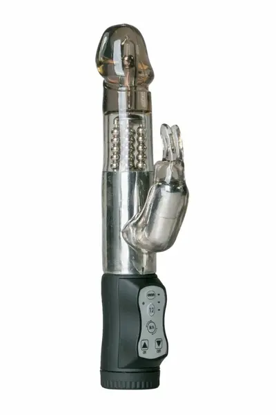 EasyToys Black Dual-Akcioni Silikonski Vibrator 12 Načina Vodootporan