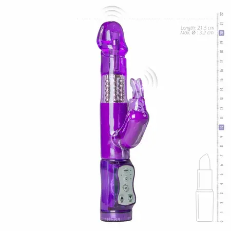 Easytoys Rabbit Vibrator Ljubičasti - 12 Načina, Vodootporni Silikonski Dizajn