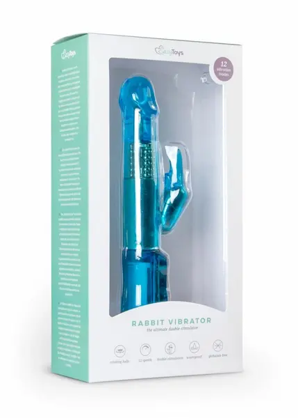 EasyToys Blue Rabbit Multi-Speed Intimate Wellness Device, Waterproof