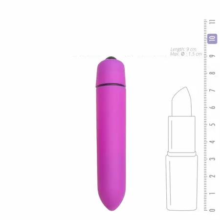 EasyToys 10-Brzinski Kompaktni Bullet Vibrator - Ljubičasti, Džepni Model