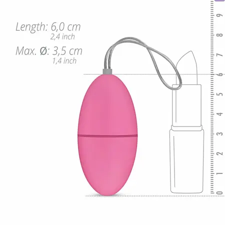 EasyToys Vibrirajuće Jaje Roze Daljinski Upravljač 10-Načina Vodootporno 8718627521946
