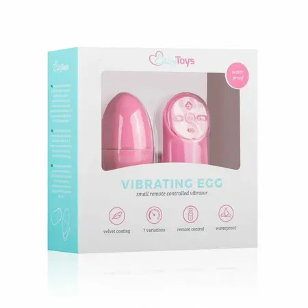 EasyToys Vibrirajuće Jaje Roze Daljinski Upravljač 10-Načina Vodootporno 8718627521946