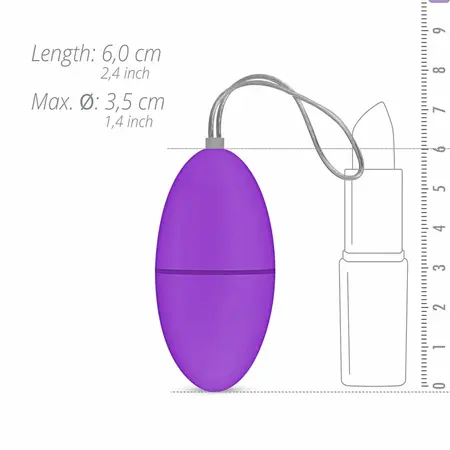 EasyToys Vibrirajuće Jaje Daljinski Upravljač Ljubičasto - Kompaktni Bežični Model