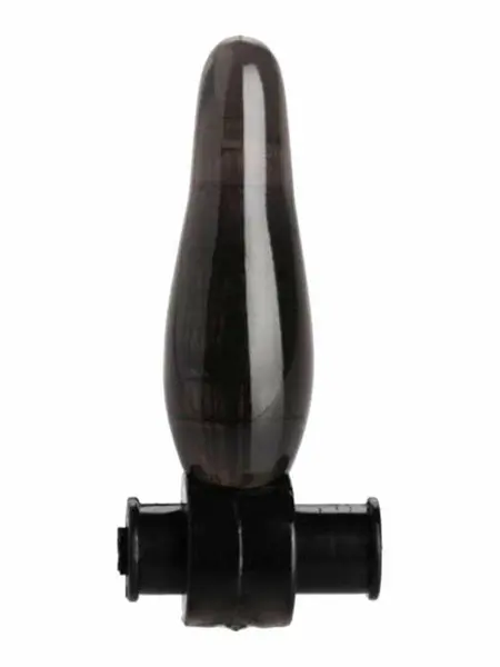 XR Brands Bum Tickler Mini Black Vibrating Anal Plug 6.5cm TPR