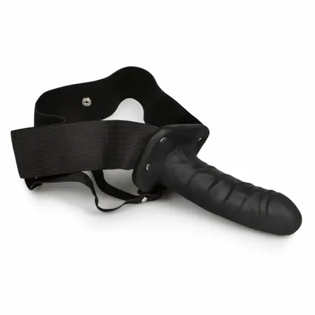 Size Matters Hollow Silicone Support System - Adjustable, Black, 15 cm