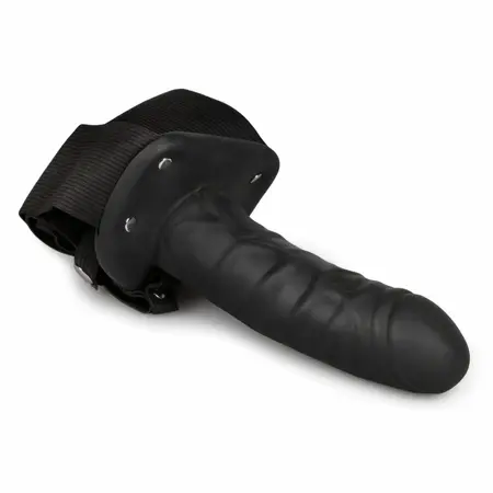 Size Matters Hollow Silicone Support System - Adjustable, Black, 15 cm