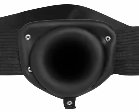 Size Matters Hollow Silicone Support System - Adjustable, Black, 15 cm