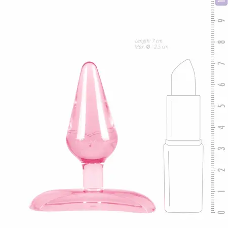 Sinner Gear Roze Leptir Mini Čep sa Usisnom Bazom, 7 cm, TPE