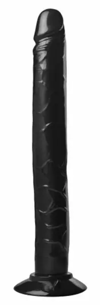 XR Brands Tower intimni stub crni 32cm TPR sa usisnom bazom