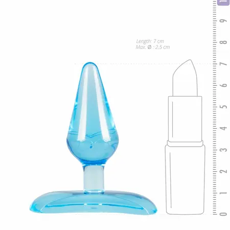 EasyToys fleksibilni plavi čep sa motivom leptira i usisnom čašicom 7cm