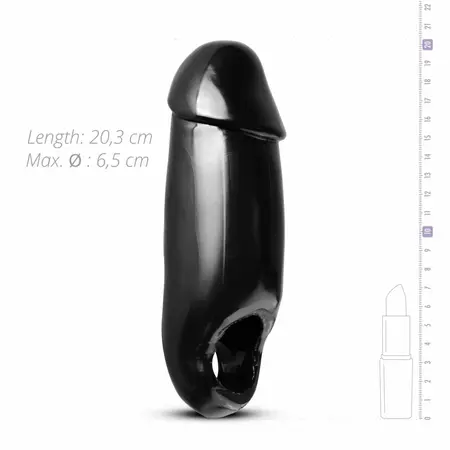 XR Brands Fat Dick Black Intimate Sleeve Enhancer 6