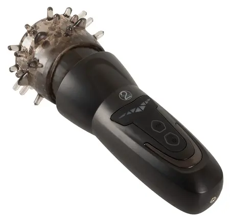 STROKER Rotating Intimate Device with Vibration & Thrust, Transparent, 25.2 cm