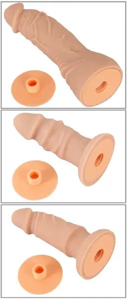 You2Toys Strap-On Set RC Vibe silikonski pojas i 2 dodatka, crni