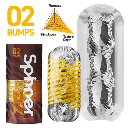 Tenga Spinner Deluxe 02 Bumps - Rotirajući sistem stimulacije, 14 cm